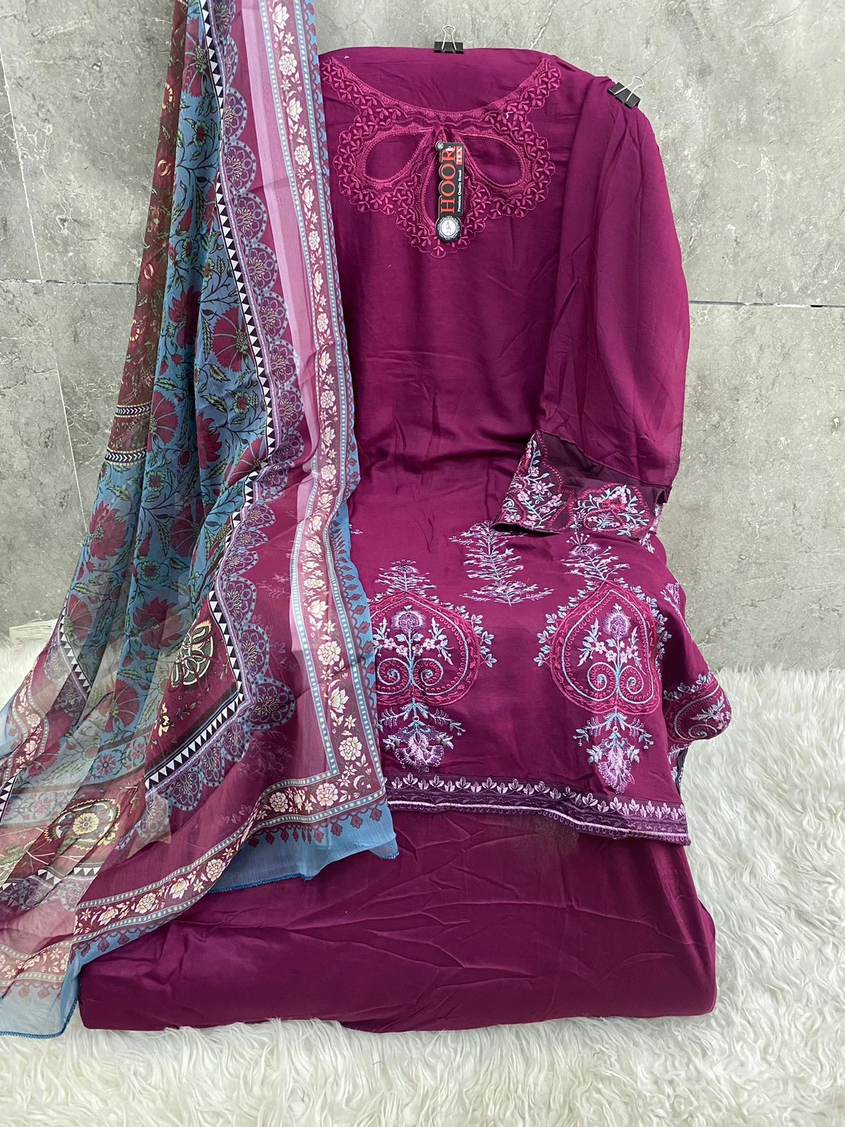 Hoor Tex H-290 Heavy Rayon Wholesale Pakistani Salwar Suit Catalog — Wholesale Salwar Suits, MPA wholesale from Surat - Gallery Image 2